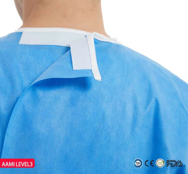 NECKLINE VELCRO SURGICAL GOWN